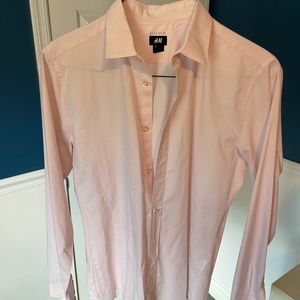 H&M men’s shirt, M, Slim Fit in Pink